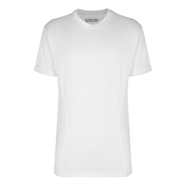 تی شرت آستین کوتاه مردانه ایزی دو مدل 3843057811 رنگ سفید