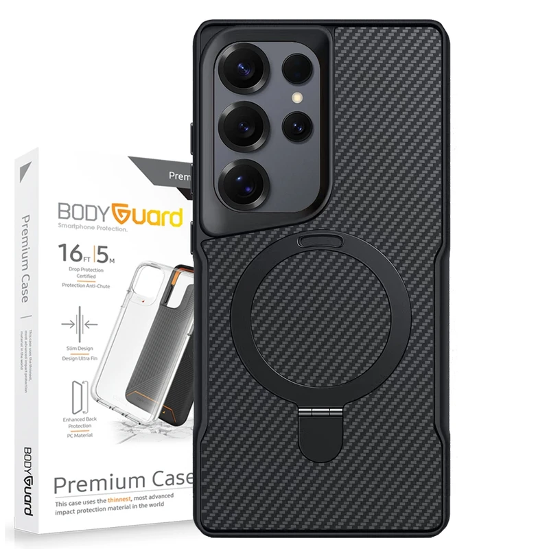 کاور بادیگارد مدل Carbon Stand مناسب برای گوشی موبایل سامسونگ Galaxy S25 Ultra