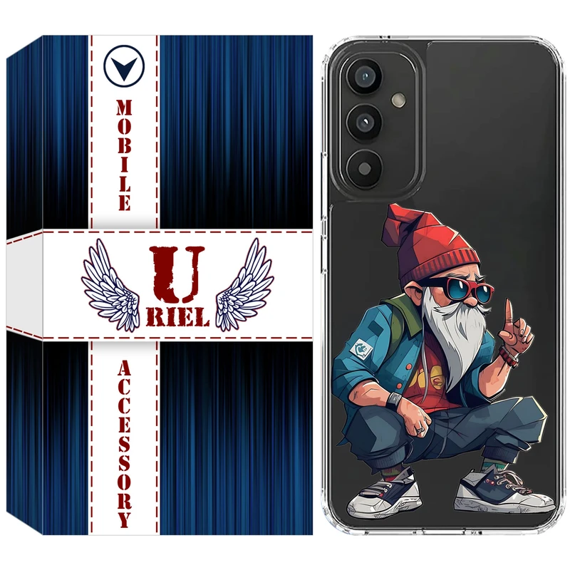 کاور یوریل مدل Clear کد 48 طرح پیرمرد مناسب برای گوشی موبایل سامسونگ Galaxy M23 / F23 / M13 4G