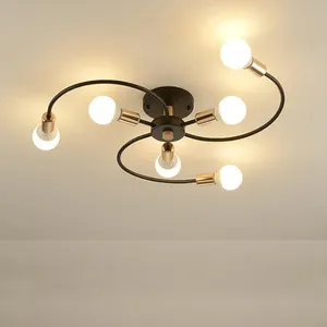 لوستر سقفی شش شعله هلالی کد K1