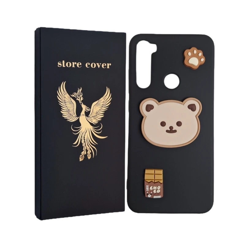 کاور استور کاور طرح عروسک برجسته مدل note8 مناسب برای گوشی موبایل شیائومی Redmi Note 8