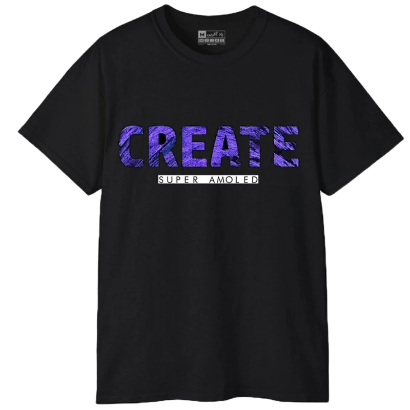 تی شرت آستین کوتاه مردانه پاد آفرین مدل کلمه انگلیسی کد 256