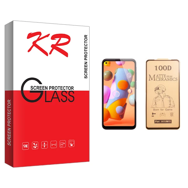 محافظ صفحه نمایش سرامیکی کی آر مدل +HD مناسب برای گوشی موبایل سامسونگ Galaxy A11