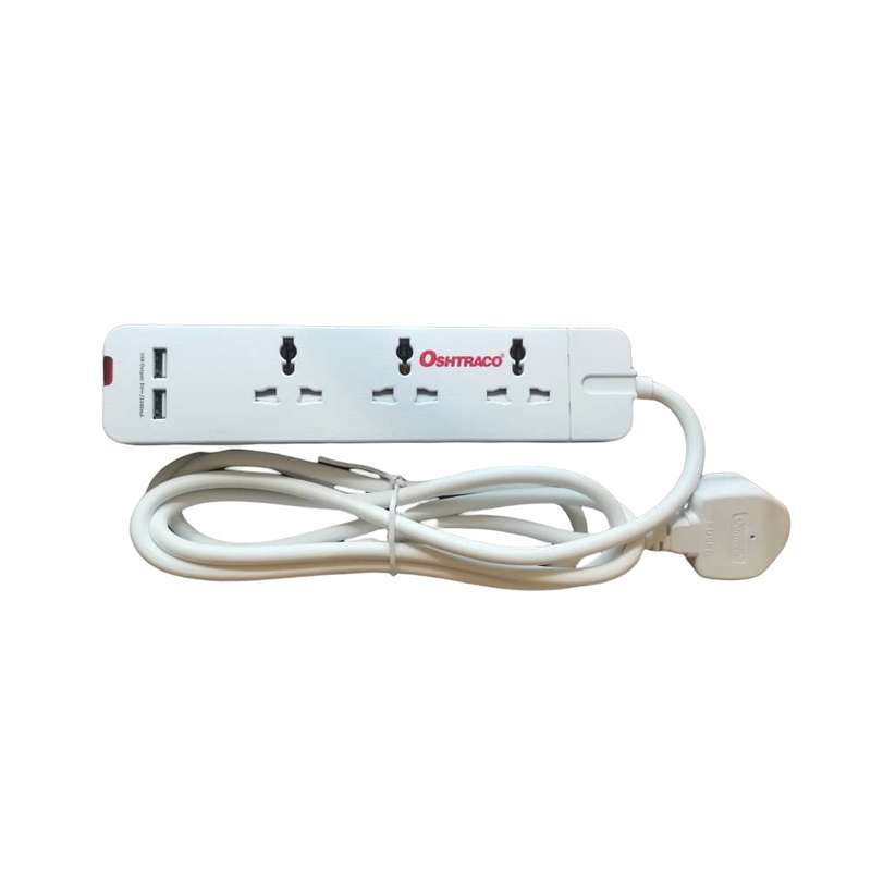 چندراهی برق مدل Oshtraco 3port2usb