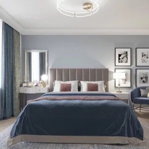 تخت خواب ملامینه دو نفره مدل آسمان سایز 140×200 سانتی‌متر