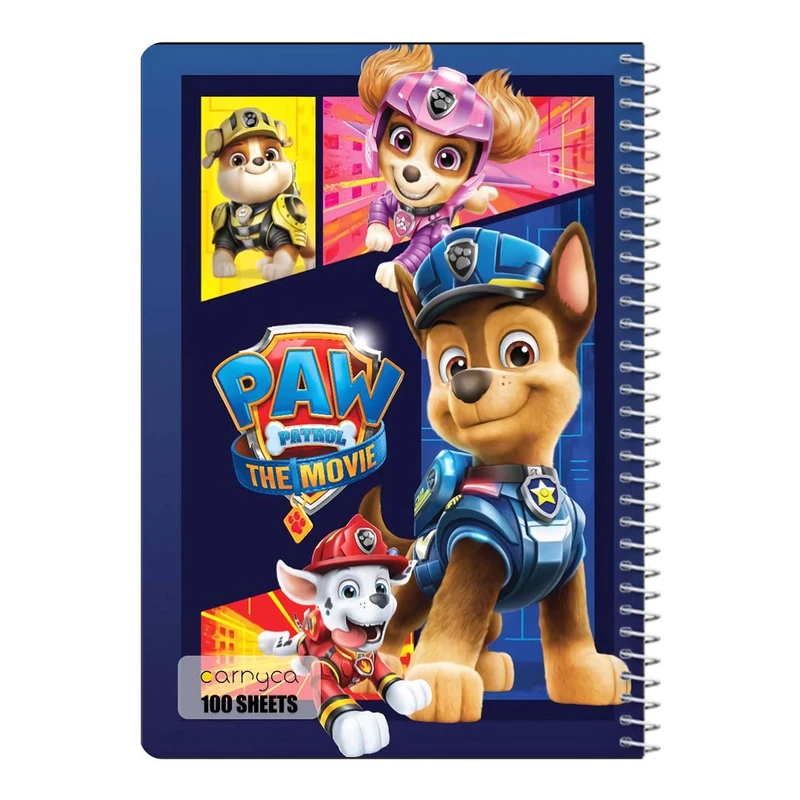 دفتر مشق 100 برگ سیمی کارنیکا طرح سگ های نگهبان paw patrol کد 38173