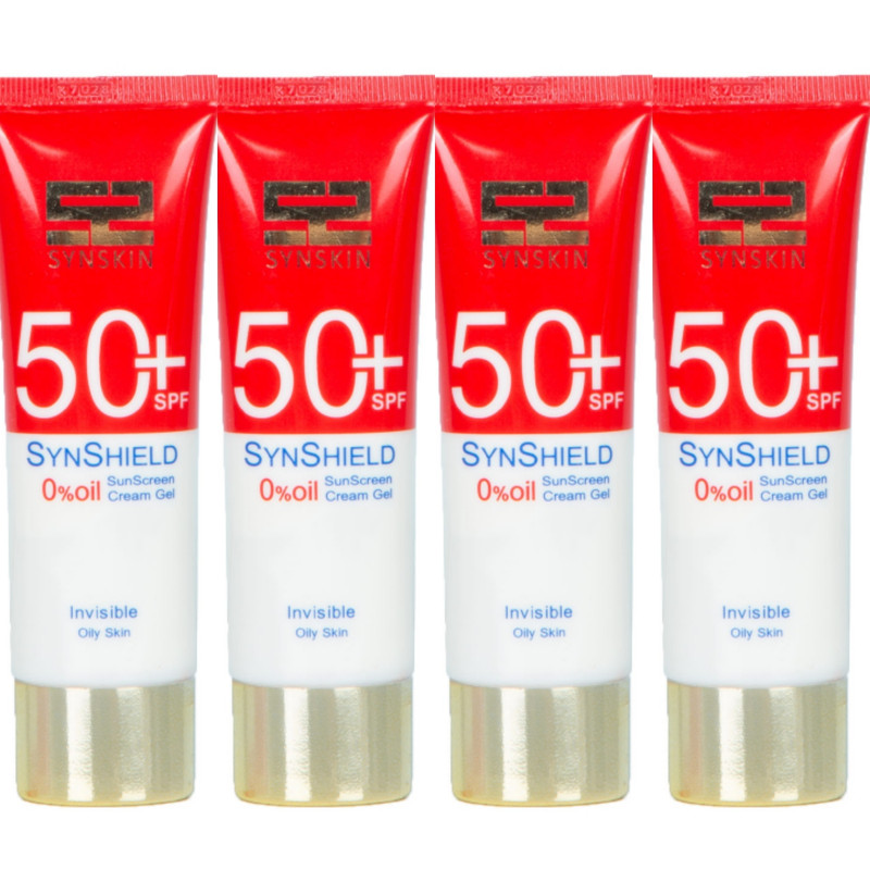 کرم ژل ضد آفتاب ساین اسکین مدل Invisible حجم 50 میلی لیتر مجموعه 4 عددی
