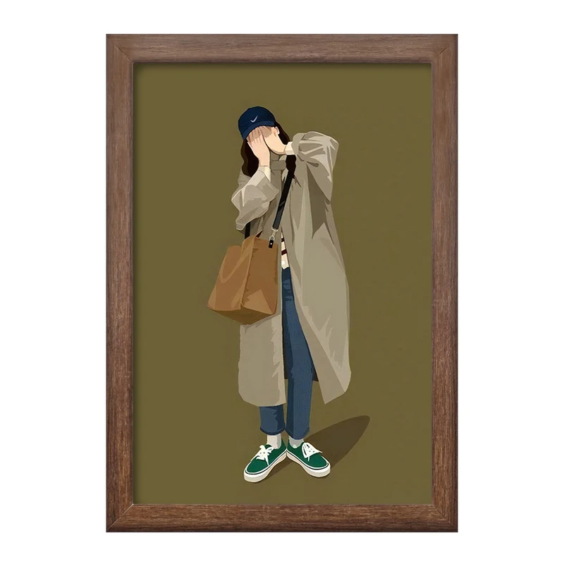 تابلو خندالو طرح دخترانه مینیمال کد F3259