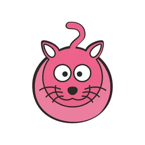 استیکر چوبی کودک مدل گربه کد 001