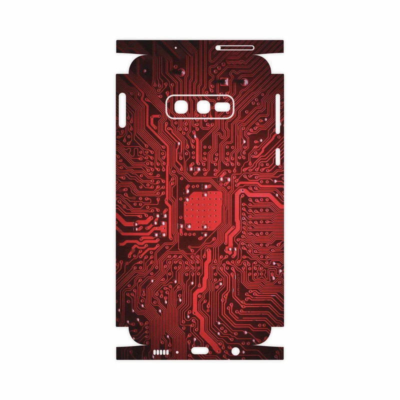 برچسب پوششی ماهوت مدل Red Printed Circuit Board-FullSkin مناسب برای گوشی موبایل سامسونگ Galaxy S10e