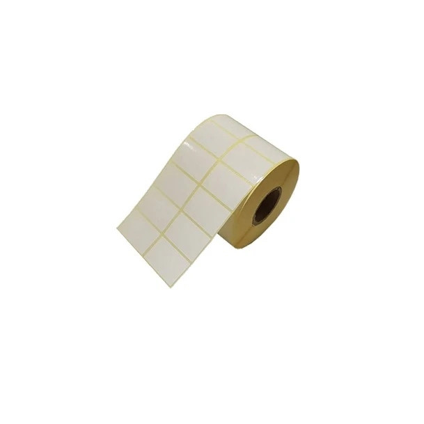 برچسب پرینتر لیبل زن بردار مدل دو ردیفه سایز 25x50 بسته 4000 عددی