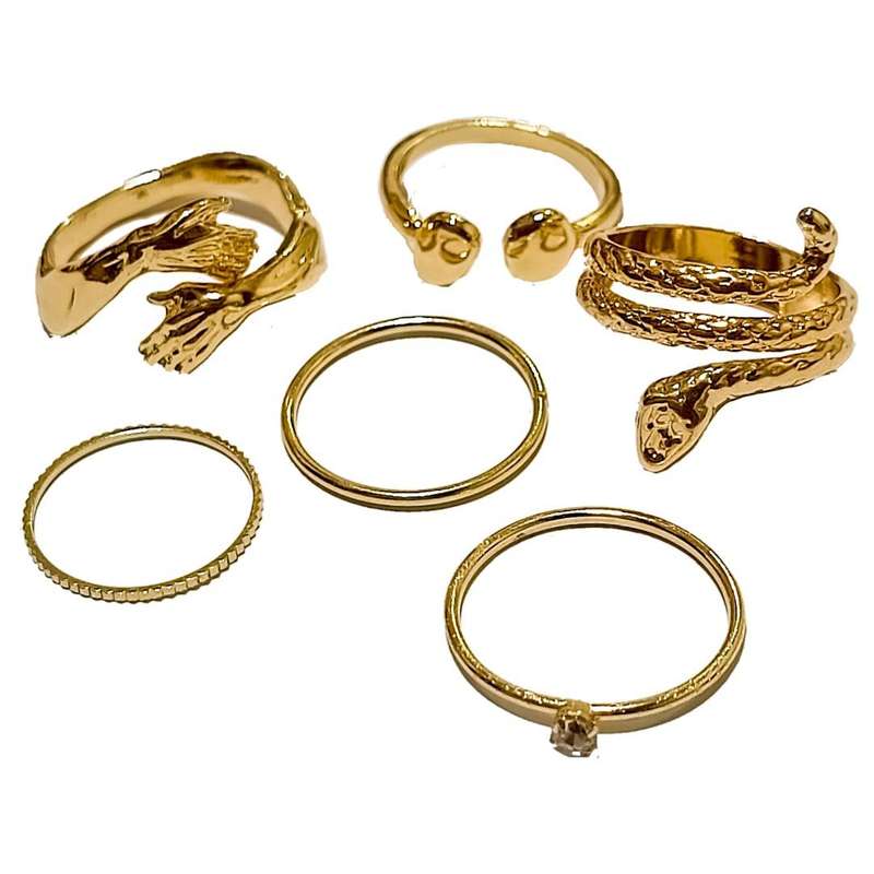 انگشتر زنانه کد 01 مجموعه 6 عددی