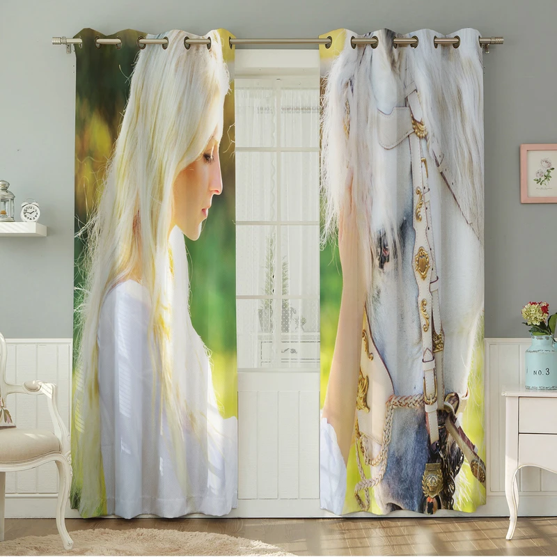 پرده نیروانا طرح چهره  مدل مخمل کد 5048سایز 140×280 سانتی متر