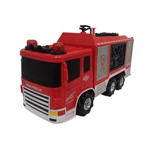 ماشین بازی کنترلی مدل کامیون آتشنشانی طرح چرخ کپسولی