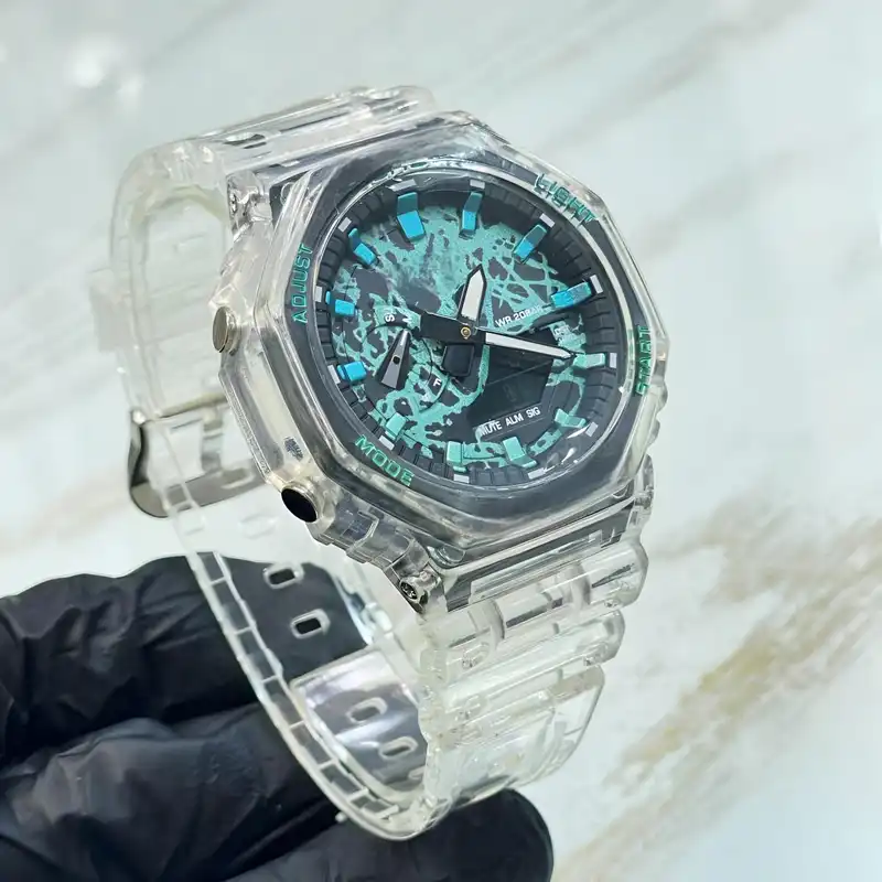 ساعت مچی عقربه ای مدل کرنومتردار بند سیلیکونی کد 7