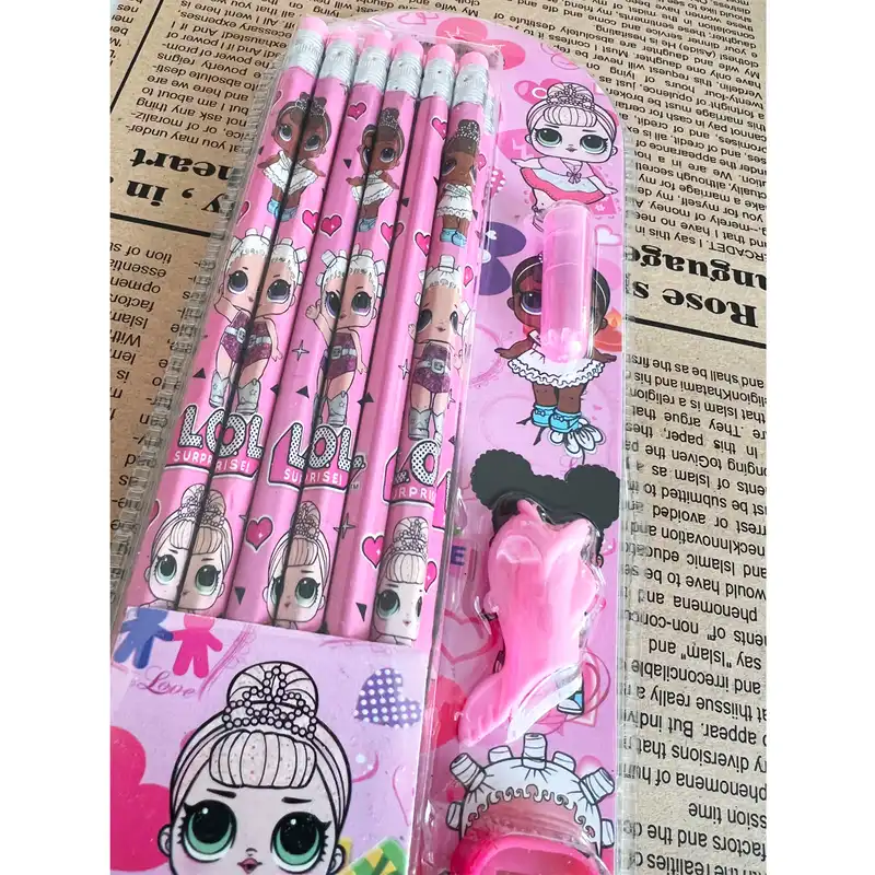 بسته لوازم تحریر مدل تپلی مجموعه 15 عددی