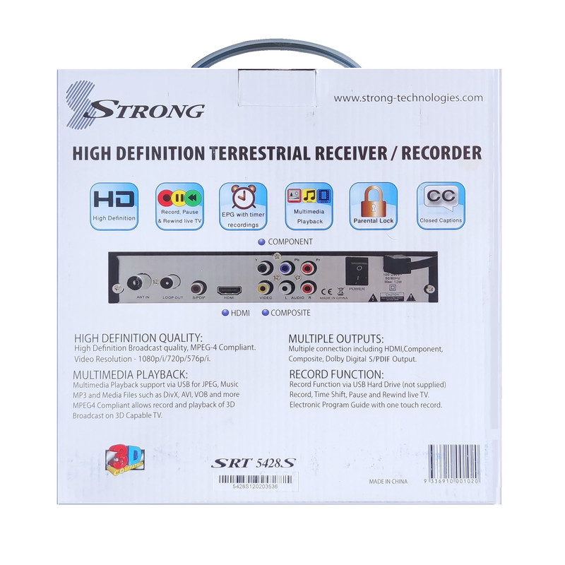 گیرنده دیجیتال DVB-T استرانگ مدل SRT-5428S