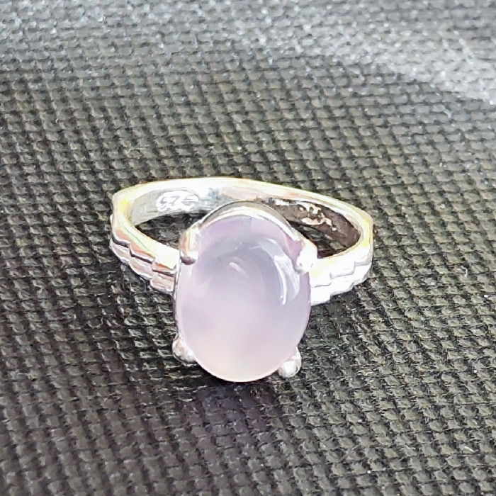 انگشتر نقره زنانه مدل سنگ عقیق یمانی کد 58