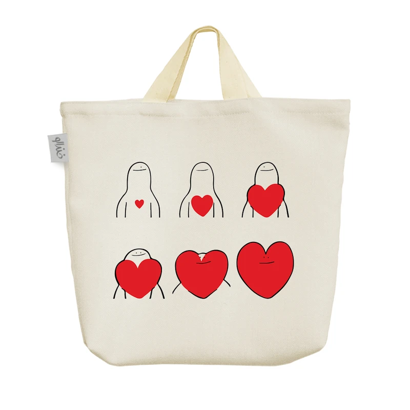 ساک خرید خندالو مدل عشق (Love) کد 10315