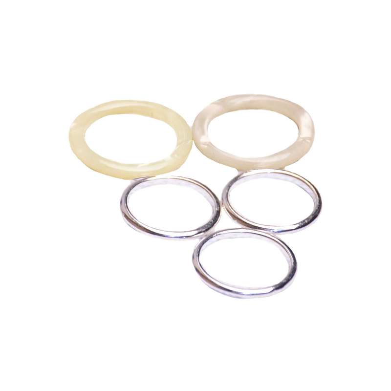 انگشتر زنانه ای سی سی مدل 365284 مجموعه 5 عددی