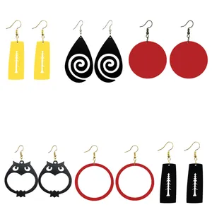 گوشواره زنانه هانستو مدل E6-207 مجموعه شش عددی