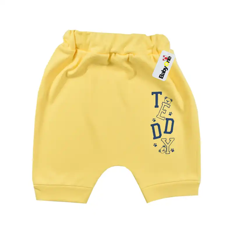 ست تی شرت و شلوارک نوزادی بی بی وان مدل تدی کد 5