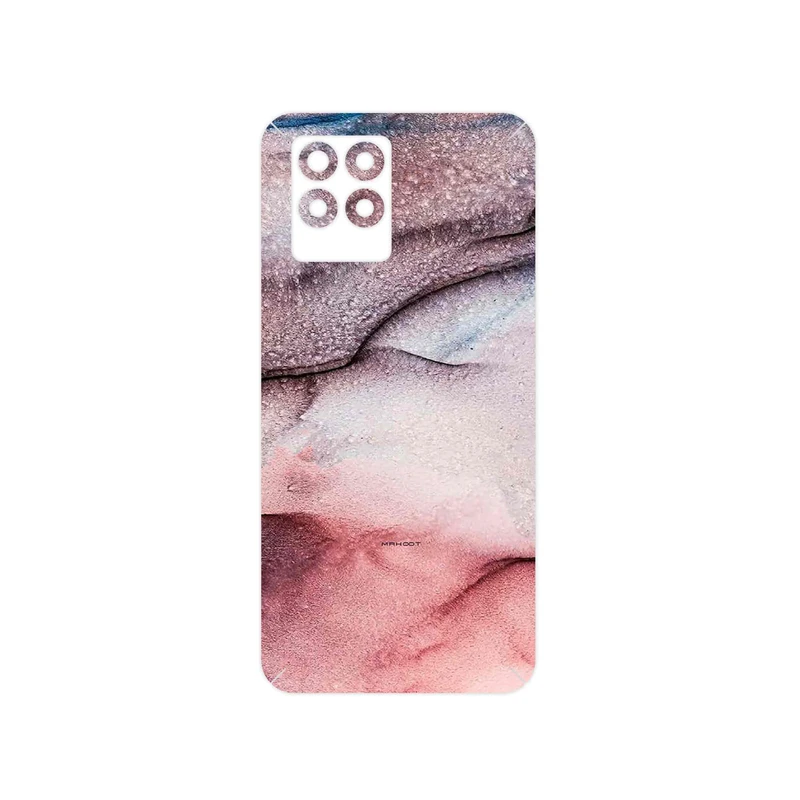 برچسب پوششی ماهوت مدل Smoky pink marble مناسب برای گوشی موبایل ریلمی 8 Pro
