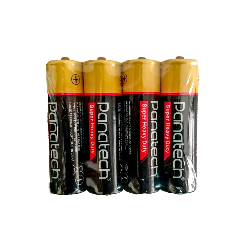عکس شماره 2 : باتری نیم قلمی پاناتک مدل zinc carbon r03 aaa shrink بسته 40 عددی
