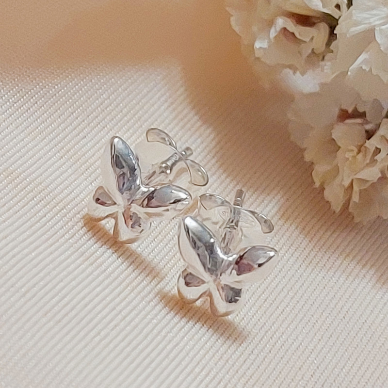 گوشواره نقره زنانه مدل پروانه