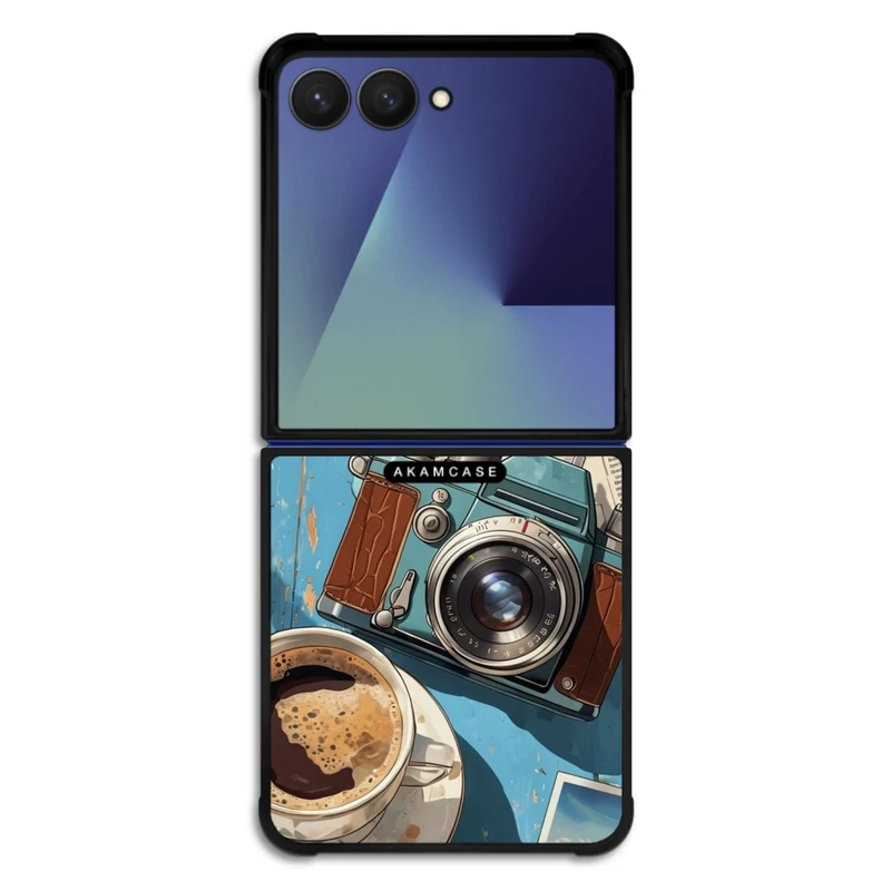 کاور آکام مدل AMC-WSGZFLIP7-COFFEE-1 مناسب برای گوشی موبایل سامسونگ Galaxy Z Flip 7