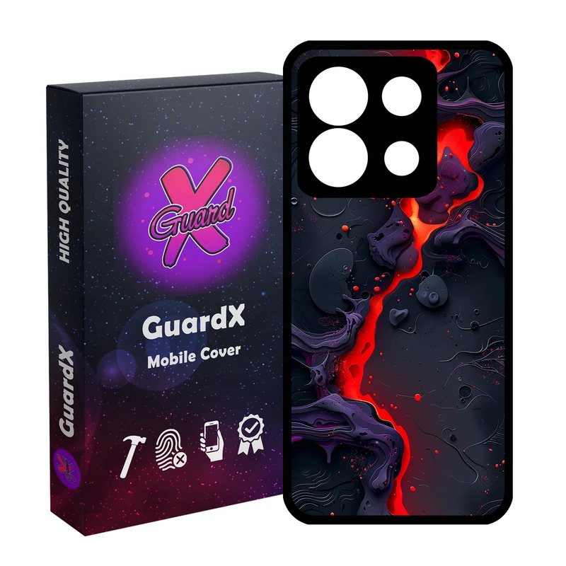 کاور گارد ایکس طرح مذاب مدل Glass10820 مناسب برای گوشی موبایل شیائومی Redmi Note 13 5G