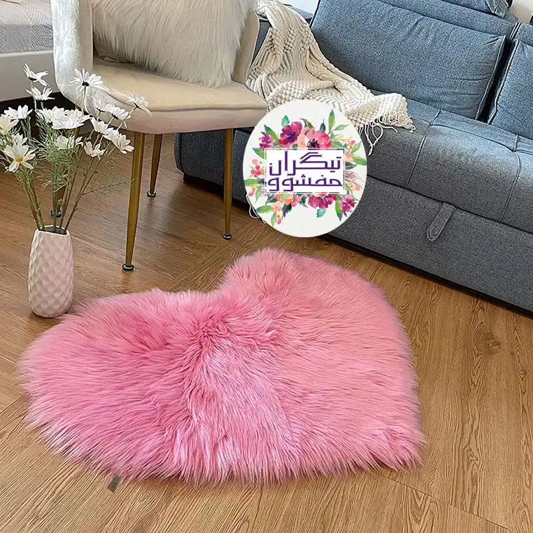 پادری تیگران مفشوو مدل heart کد BELBOOURN2021 سایز 130x120 سانتی متر