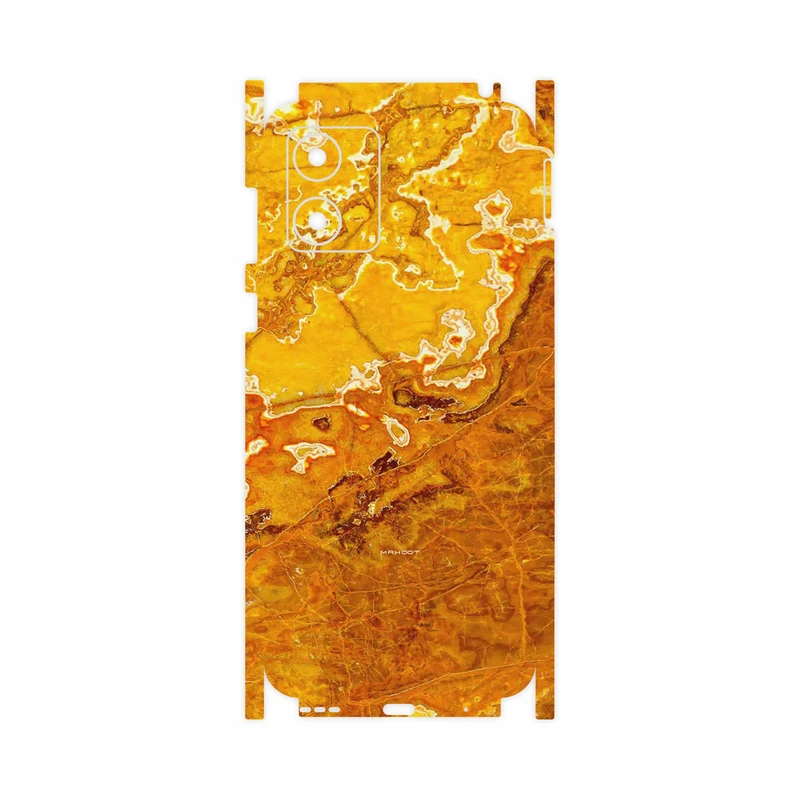 برچسب پوششی ماهوت مدل Gold Marble-FullSkin مناسب برای گوشی موبایل موتورولا Moto E13