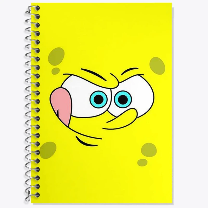 دفتر زبان 50 برگ خندالو مدل دو خط طرح باب اسفنجی کد 1339