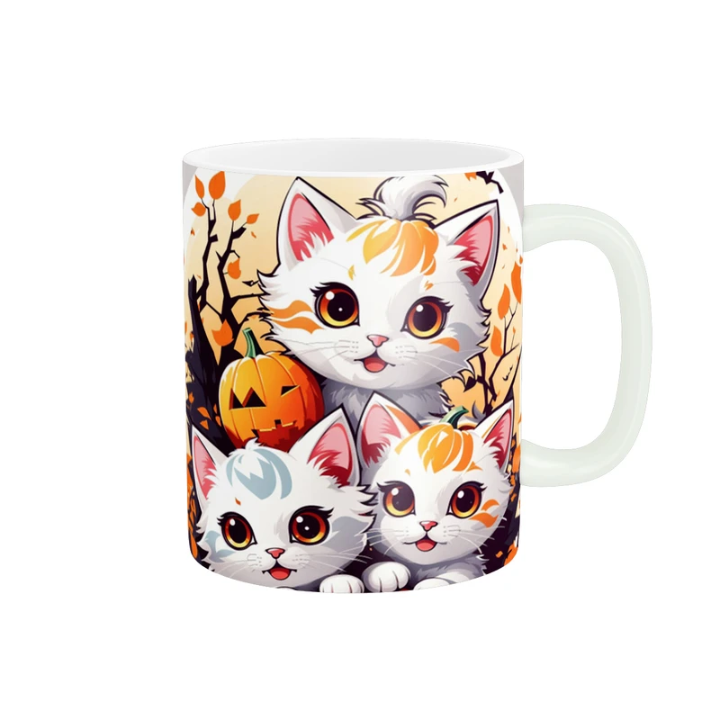 ماگ پاد آفرین طرح گربه های فانتزی کد 1267