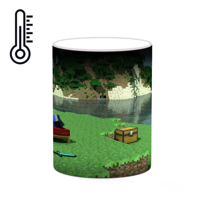 ماگ حرارتی کاکتی طرح ماینکرافت minecraft مدل mgh41475