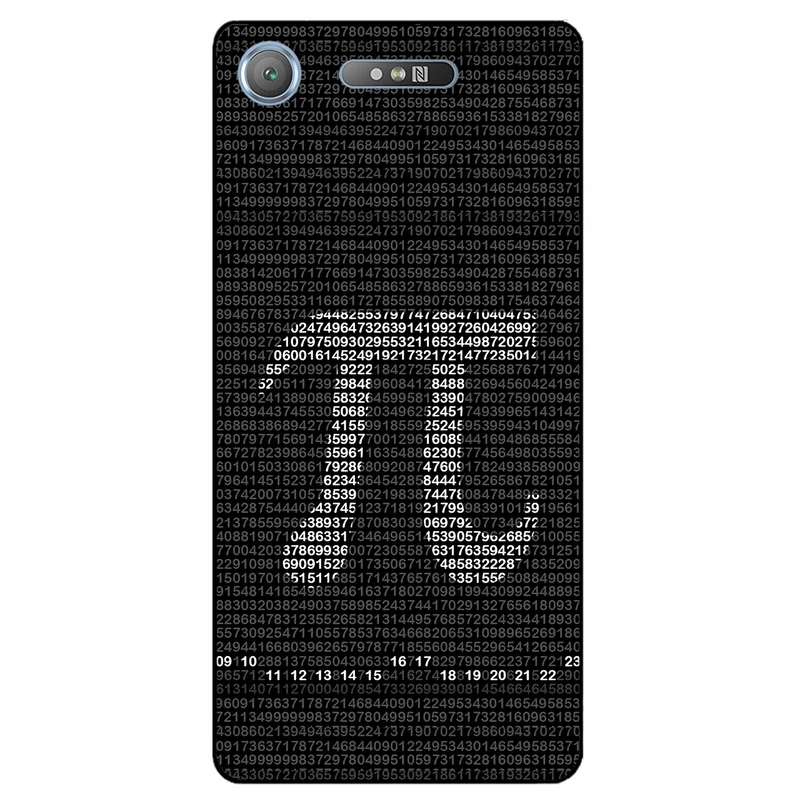 کاور مگافون طرح عدد پی مدل 7240 مناسب برای گوشی موبایل سونی Xperia XZ1