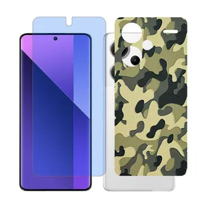 Glass Together model matte anti blue Screen Protector Suitable for Xiaomi Redmi Note 13 Pro Plus Mobile Phone with Back cover sticker