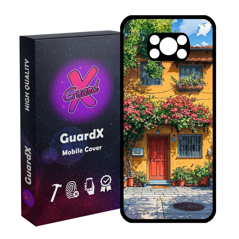 کاور گارد ایکس طرح ساختمان مدل Glass10747 مناسب برای گوشی موبایل شیائومی Poco X3 NFC/Poco X3/Poco X3 Pro