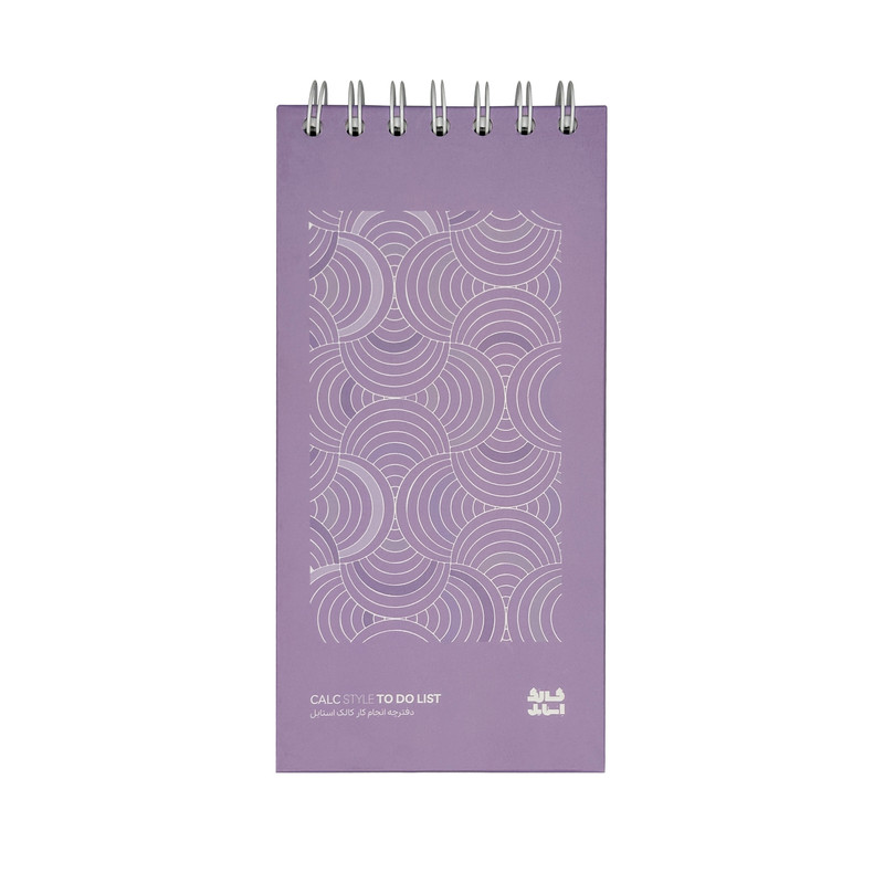 دفترچه یادداشت کالک استایل طرح تقویم دار مدل روبین روزانه 