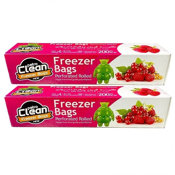 کیسه فریزر پترو کلین مدل D4 چهار بسته 200 عددی 