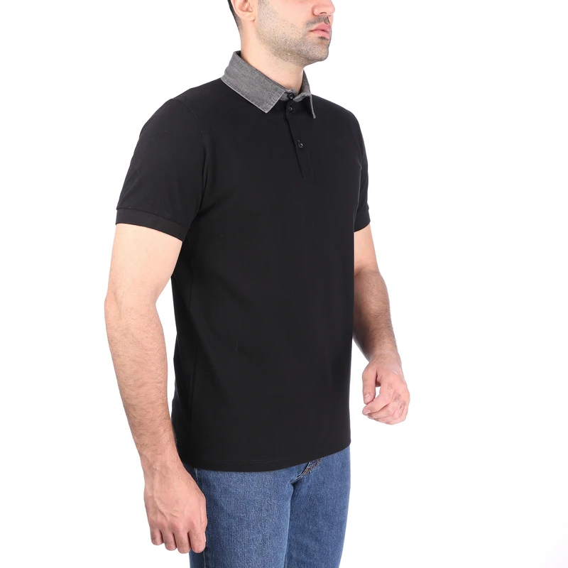 پولوشرت آستین کوتاه مردانه باینت مدل 226173009905 رنگ مشکی