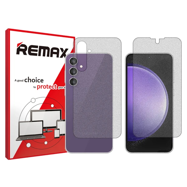 محافظ صفحه نمایش مات ریمکس مدل HyMTT مناسب برای گوشی موبایل سامسونگ  Galaxy S23 FE به همراه محافظ پشت گوشی