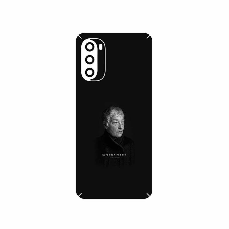 برچسب پوششی ماهوت مدل Portrait of a European Woman مناسب برای گوشی موبایل موتورولا Moto G52