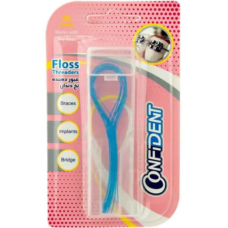 نخ دندان کانفیدنت مدل Floss Threaders نخ دندان کانفیدنت مدل Floss Threaders