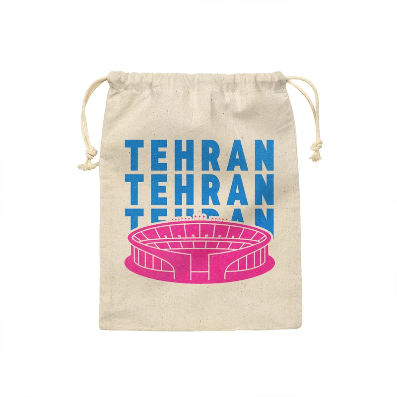 کیسه نان و سبزی ترمه طراحان ایده مدل نماد ورزشگاه آزادی تهران کد map0129 - S سایز 19x19 سانتی متر