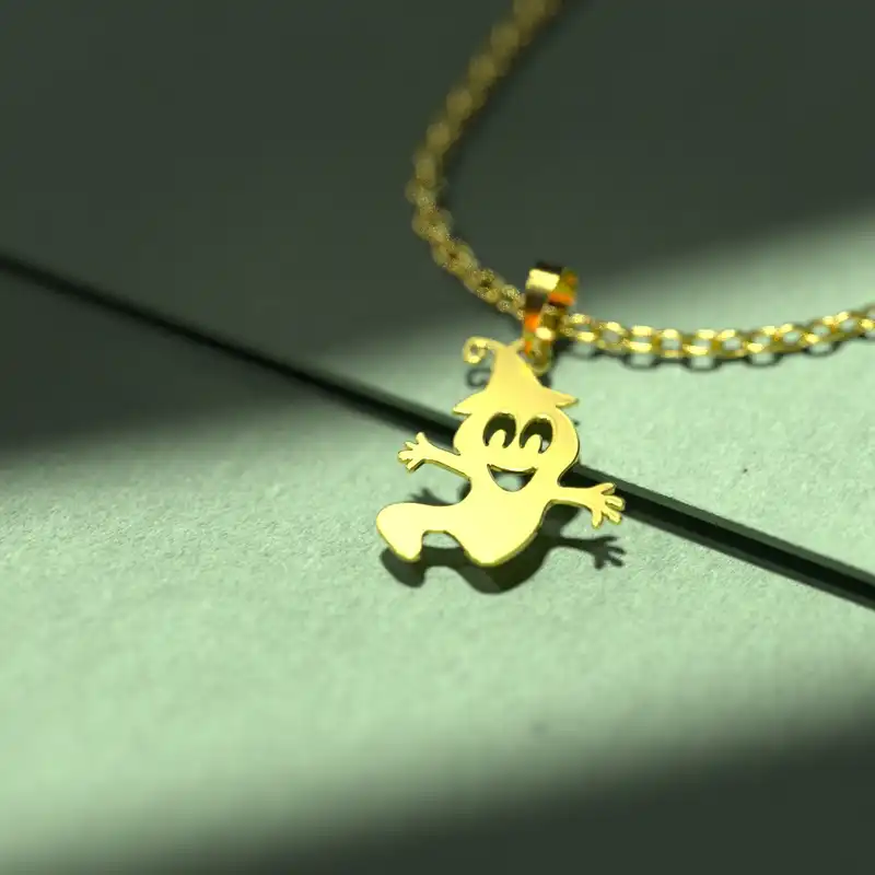 گردنبند طلا 18 عیار زنانه مدوپد مدل هالووین کد G3-1-1280