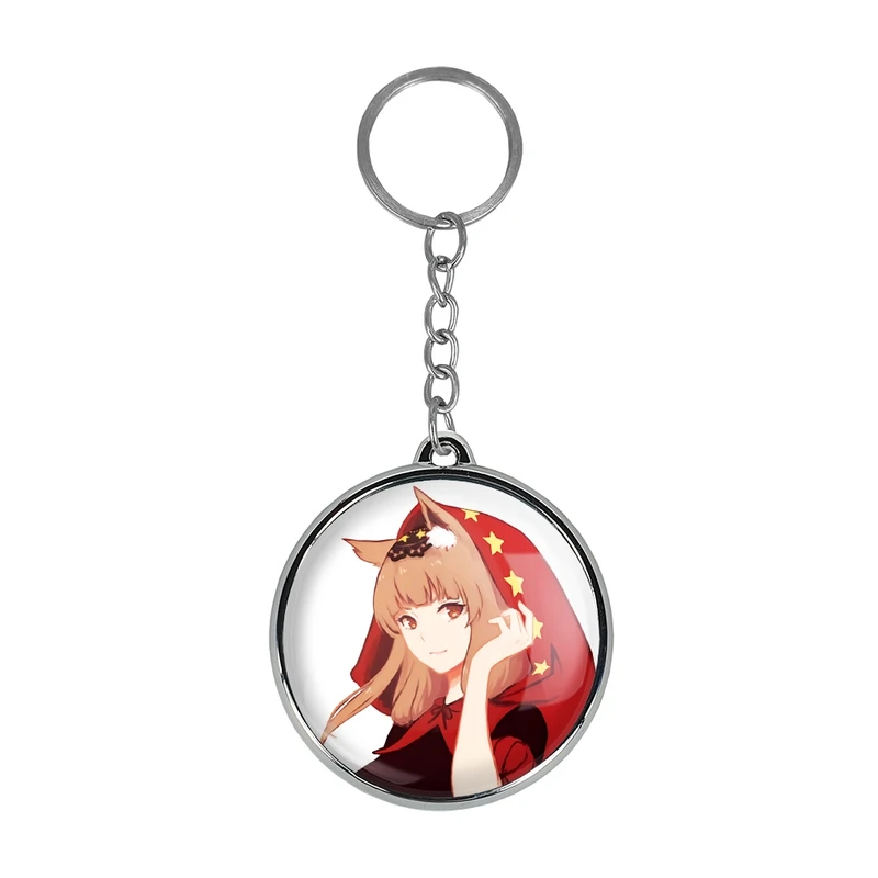 جاکلیدی خندالو طرح هولو انیمه ادویه و گرگ مدل دوطرفه کد 3616736168