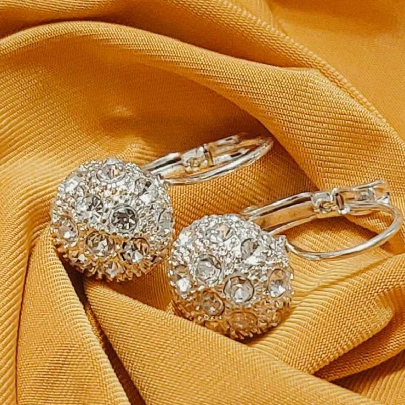 گوشواره زنانه آی ام مدل گوی نگینی کد 41