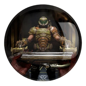 پیکسل خندالو طرح بازی دوم اترنال DOOM Eternal کد 30587 مدل بزرگ